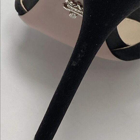 PRADA Crystal Embellished Satin Sandals - Picture 10 of 13